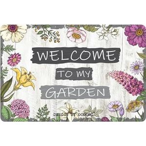 DODINO Retro metalen bord met opschrift ""Welcome to my Garden"", 20 x 30 cm