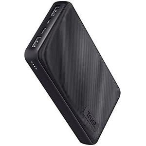 Trust Mobile Primo Externe accu, snel, 15.000 mAh, powerbank USB-C 3 A, grote capaciteit, 3 ingangen, oplader iPhone, iPad, Samsung, Xiaomi, Huawei, Airpods, mobiele telefoon, tablet