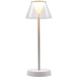 BEVERLY White Draadloze led-tafellamp, warmwit, H34 cm