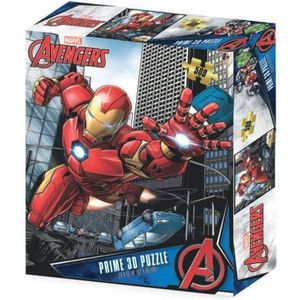 Grandi Giochi Marvel Avengers Iron Man horizontale lenticulaire puzzel met 500 stukjes inbegrepen met 3D-PUA04000 effect, PUA04000