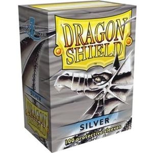 Dragon Shield Sleeves - 100 stuks - Zilver - Plus Deck Box