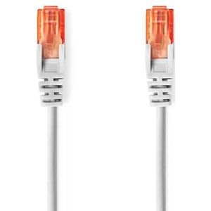 NEDIS Câble Cat 6 | Connecteur RJ45 (8P8C) | Connecteur RJ45 (8P8C) | UTP | 5 m | Rond | PVC | Gris | Sac en plastique