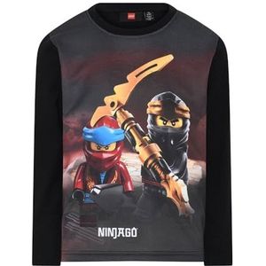 LEGO Lwtaylor 713 T-shirt L/S uniseks kinderen, zwart.