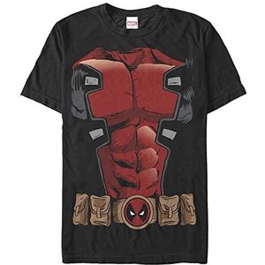 Marvel Deadpool Armor Organic T-shirt, uniseks, korte mouwen, zwart, S, SCHWARZ