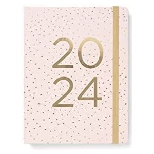 Filofax Agenda 2024, A5, confetti, rozenkwarts, roze