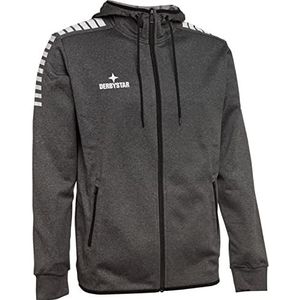 Derbystar Primo Sweatshirt voor heren, grijs, zwart, 116/128, Grijs/Zwart