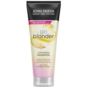 John Frieda Sheer Blonde Go Blonder Lightening Shampoo voor blond haar, 250 ml, geleidelijk licht blond haar