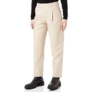 JACK & JONES jjxx Jxaddie Regular Hw Leather Pants Noos Leren broek voor dames, grijs.