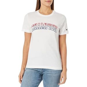 Champion Legacy Color Punch W Light Cotton Jersey S-s Regular Crewneck T-Shirt Femme, Off White, S