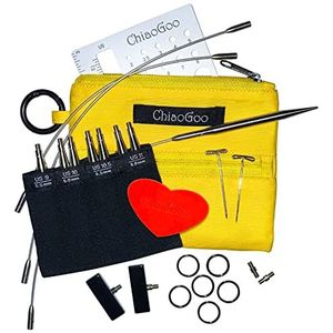 ChiaoGoo Twist 7230-L shortieset, geel, 8 cm, maat L