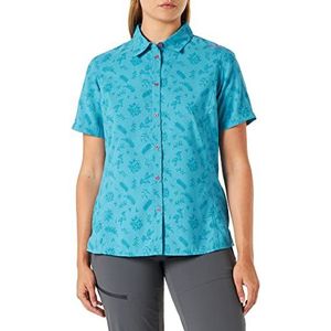 CMP T-shirt met korte mouwen, polyester, bloemenstijl, knoop, onder, E982, 36 dames, E982, 36, E982