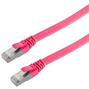 Helos 148831 patchkabel U/FTP CAT 7 Slim 3 m, ultra plat, magenta