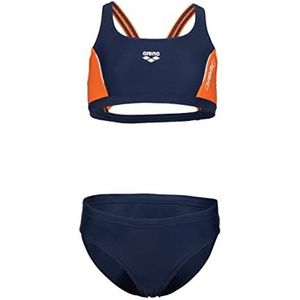 arena G Thrice Jr Two Pieces R Tweedelig badpak voor meisjes, Navy-mango-wit