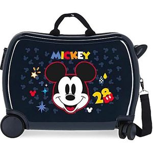 Disney Mickey Get Moving Kinderkoffer, blauw, kinderkoffer, Blauw, Koffer voor kinderen
