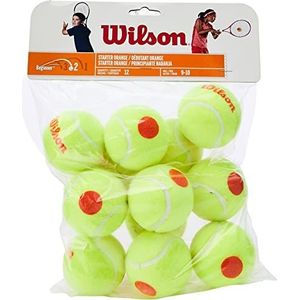 Wilson Tennisballen, Starter Orange, 12 stuks, geel/oranje, voor kinderen, WRT137200