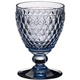 Villeroy & Boch Boston Coloured witte wijnglas, glaskristal, blauw, 12 cm