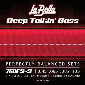 La Bella 760FS-S Deep Talkin' Bass Flats - Standaard 45-105, korte ladder
