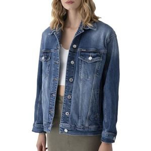 LTB Jeans Monalis Heix Wash 54091 Oversized Jeansjack voor dames, Heix Wash 54091, Heix Wash 54091