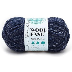 Lion Brand Yarn Company Dikke acrylwol voor snel breien, kleur naar keuze, acryl, River Run, 21,59 x 9,525 x 9,525 cm