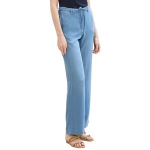 TOM TAILOR 1041927 Lea rechte damesbroek (1 stuk), 10113 - Clean Mid Stone Blue Denim