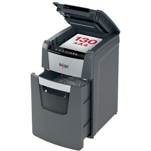 Rexel 2020300M Auto+ 300M – Automatische papiervernietiger met micro-veiligheidssnede P5, capaciteit 300 vellen, mand 60 liter, afneembare zwenkwielen