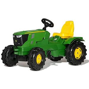 Rolly Toys 601066 - John Deere 6210R Tractor/rollyFarmtrac (voor kinderen van 3 tot 8 jaar, trekhaak voor en achter) 106 x 53 x 60 cm