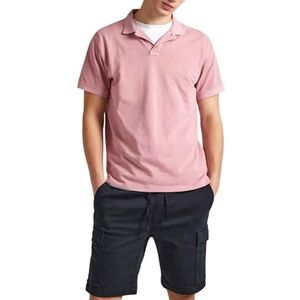 Pepe Jeans Oliver Gd poloshirt voor heren, roze (Ash Pink)