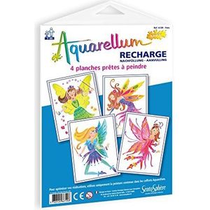 SentoSphère - Navulverpakking Aquarellum Junior - FEES - Navulkaarten Aquarellum - Verf Kit - Magische aquarelverf - Vanaf 7 jaar - Made in France