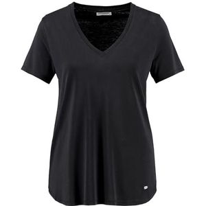 KEY LARGO T-shirt à col en V Lola pour femme, Noir (1100), XS