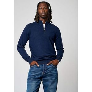 Kaporal, Pull pour Homme, Coupe Regular, Manches Longues, Col Montant, Modèle Vada, Couleur Navy, Taille S, Navy, S