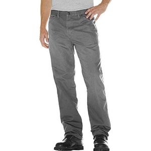 Dickies Twill-broek, rekbaar, voorzijde, smalle pasvorm op het lichaam, jeans voor heren, leigrijs (rinsed slate rsl)