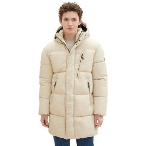 TOM TAILOR Denim Parka pour homme, 26199 - Beige Alfalfa, XL