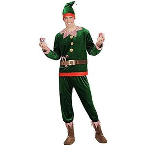 Widmann - Kerstman Elf kostuum voor volwassenen, mannen, 11009961, meerkleurig, S