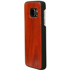 Ultratec Samsung S7 hoes, flip case met speciaal oog, etui van natuurlijk hout uit palissander