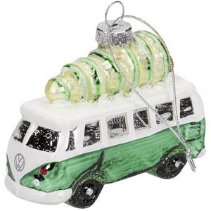 Volkswagen 3A2087790GT1 kerstboomhanger VW T1 Bulli kerstboom sneeuw pailletten groen