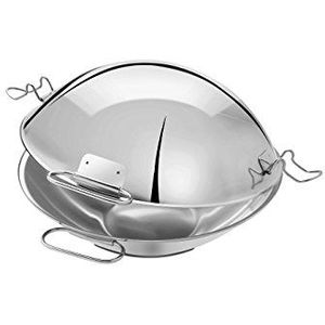 Artame ART32806 - Cataplana, stoofpan, wok – alle warmtebronnen inclusief inductie, roestvrij staal 18/10, Ø 32 cm