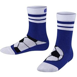 FALKE Active Soccer Soccer sokken, uniseks, kinderen, katoen, wit, zwart, meerdere kleuren, versterkt met kleurrijk fantasiemotief, sneldrogende inlegzolen, ideaal voor sport, 1 paar, blauw (kobalt