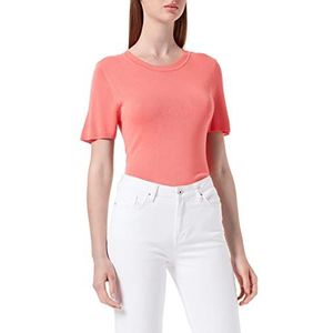Only Onlshirley S/S pullover KNT Noos dames, porselein, roze