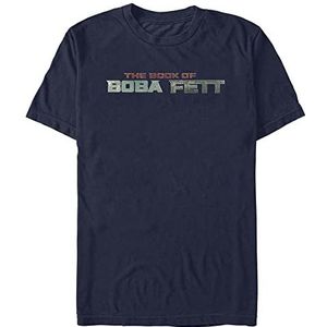 Star Wars T-shirt unisexe à manches courtes avec logo Boba Fett, Bleu marine, XXL