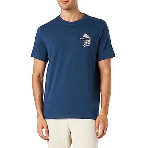 MUSTANG Style Alex C Print T-shirt voor heren, Insignia Blue 5230