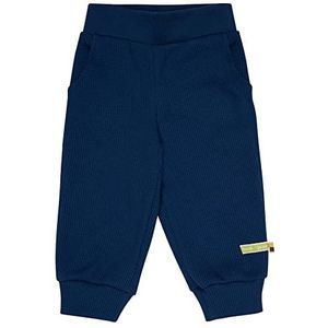 Loud + Proud Waffel, GOTS-gecertificeerd, gemaakt in Duitsland, vrijetijdsbroek, ultramarijn, 122/128 kinderen, uniseks, Ultramarijn