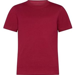 HRM T-shirt, uniseks, bordeaux/wijnrood, 158, wijnrood/bordeaux