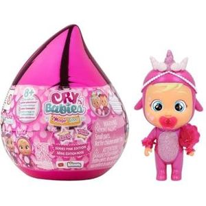 BEBÉS LLORONES LÁGRIMAS MÁGICAS Pink Edition Stella, speciale editie, treurende mini-baby om te verzamelen met tranen en roze accessoires, zeldzaam figuur, pop voor meisjes en jongens vanaf 3 jaar en