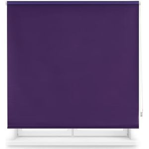 Blindecor Verduisterend rolgordijn op maat | Kleur donkergrijs | verduisterend rolgordijn 125 x 180 cm (breedte x hoogte) stofgrootte 122 x 175 cm | Rolgordijn om op te rollen voor ramen