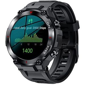 SMARTY 2.0 SW059A Smartwatch met siliconen armband, medische behandeling, meldingen van berichten en oproepen, chrono, GPS
