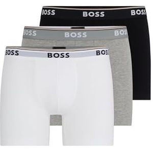 BOSS Boxershorts voor heren, kort 3P CO/EL, verpakking van 3 stuks, lange boxershorts van stretchkatoen met logo, Gesorteerde pre-pack999