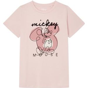 SPRINGFIELD Mickey Mouse T-shirt met reliëf voor dames, Roze