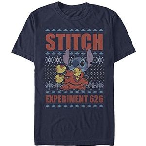 Disney Classics Lilo & Stitch Experiment 626 Organic uniseks T-shirt met korte mouwen, marineblauw, maat XL, marineblauw, XL, Navy Blauw