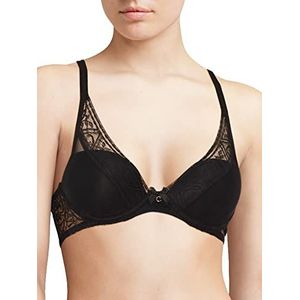 Chantelle - Dames – beha met diepe hals Alto – perfecte grip en zeer comfortabel, zwart.