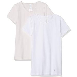 United Colors of Benetton Pullover zonder mouwen voor meisjes, meerkleurig (Bianco/Roze Chiaro 901)